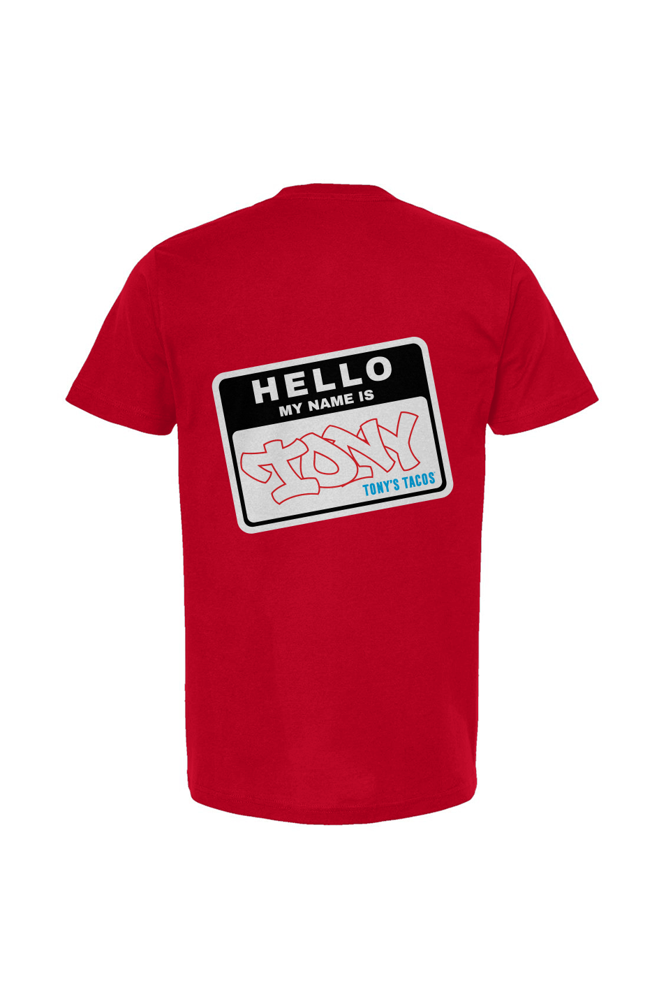 Hello, My Name is Tony T-shirt RED