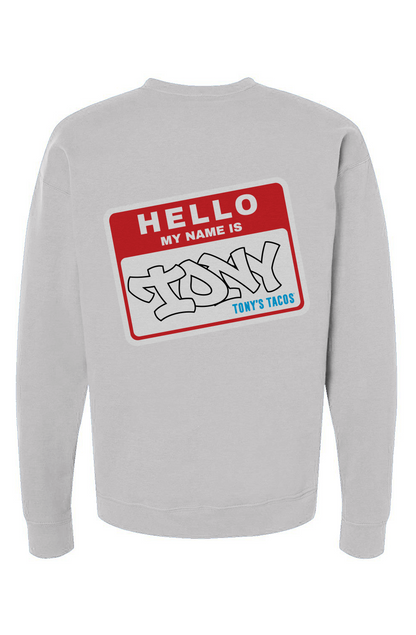 Hello, My Name is Tony Crew Neck
